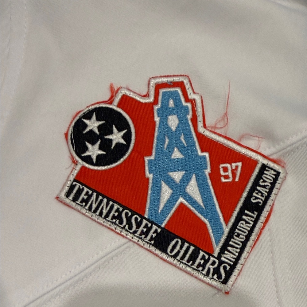 Nike vapor FUSE White and Blue Men's Jersey Tennessee oilers - Picture 3 of 7